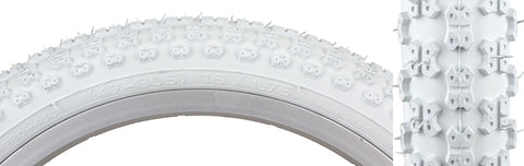 16X1.75  WHITE  MX KIDS BIKE TIRE