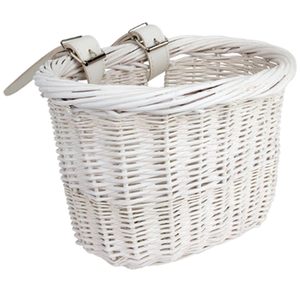 Sunlite Mini Willow Bushel Basket WHITE